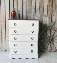 Load image into Gallery viewer, Rustic Western Style Chest of Drawers