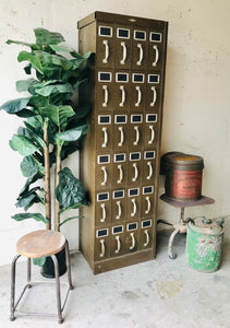 Amazing Vintage Industrial Parts Cabinet