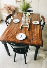 Load image into Gallery viewer, Modern Farmhouse Complete Table &amp; Chairs Set (5pc)