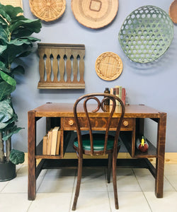 Amazing Vintage Tiger Oak Desk & Chair