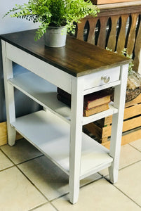 Cute Farmhouse Skinny Nightstand