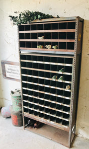 Amazing Vintage Industrial Parts Cubby Tower