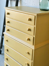 Load image into Gallery viewer, Adorable Vintage Yellow Chest of Drawers