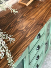 Load image into Gallery viewer, Stunning Turquoise TV Console Cabinet or Buffet