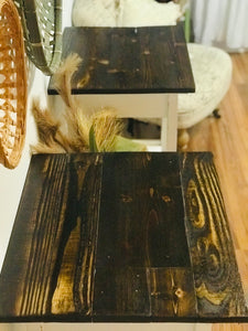 Perfect Farmhouse Nightstand or End Table Set