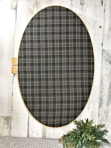 Large Plaid Embroidery Hoop