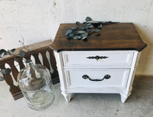 Load image into Gallery viewer, Pretty Vintage Farmhouse Single Nightstand