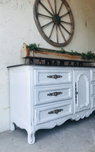 Load image into Gallery viewer, Beautiful Large Vintage Farmhouse Buffet, Dresser, or TV Stand