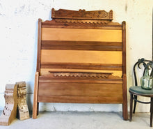 Load image into Gallery viewer, Stunning Antique Eastlake Full Size Bed Frame
