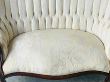 Load image into Gallery viewer, Chic Vintage Victorian Tufted Settee