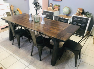 Perfect Farmhouse Table, Chairs, & Bench