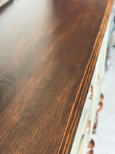 Load image into Gallery viewer, Stunning Distressed Vintage Jacobean Buffet Cabinet