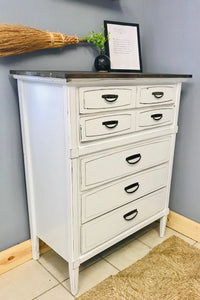 Vintage Farmhouse Chest of Drawers