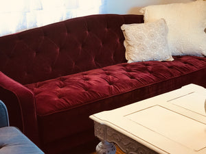 Gorgeous Velvet Tufted Convertible Sofas