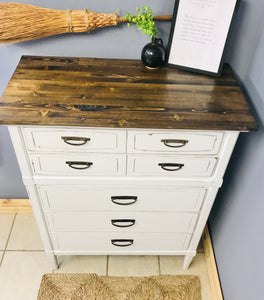 Vintage Farmhouse Chest of Drawers