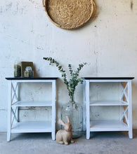 Load image into Gallery viewer, Perfect Farmhouse Cross Base End Table Set