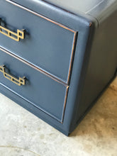 Load image into Gallery viewer, Vintage Dixie Single Navy Blue Nightstand