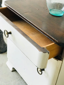 Adorable Art Deco Single Nightstand Cabinet