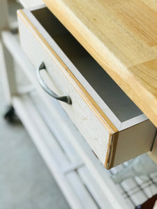 Beautiful Chippy Rolling Kitchen Island