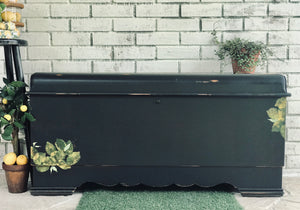 Black & Lemon Lane Cedar Chest