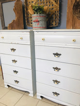 Load image into Gallery viewer, ONE LEFT 🖤Cute Twin Farmhouse Chests of Drawers