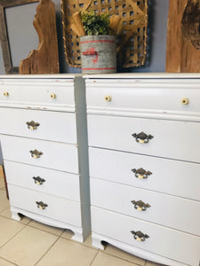 ONE LEFT 🖤Cute Twin Farmhouse Chests of Drawers