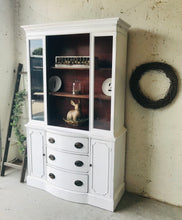 Load image into Gallery viewer, Beautiful Antique Farmhouse Open China Cabinet