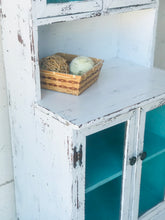 Load image into Gallery viewer, Adorable Distressed Vintage Mini Hutch Cabinet