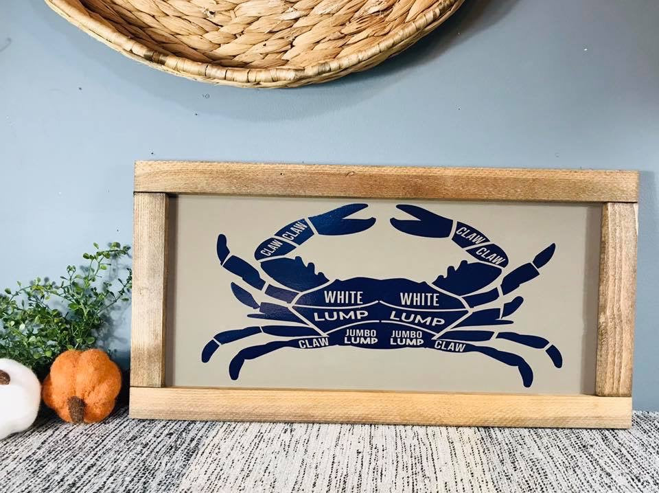 Crab butcher sign