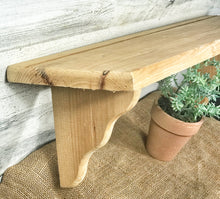 Load image into Gallery viewer, Unfinished wood shelf