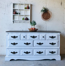 Load image into Gallery viewer, Rustic Vintage Long Dresser or Buffet
