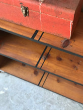 Load image into Gallery viewer, Industrial Farmhouse Rolling Bookshelf