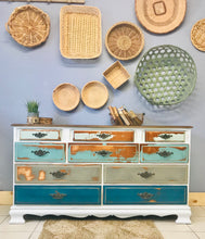 Load image into Gallery viewer, Chippy Coastal Blues Long Dresser