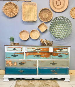 Chippy Coastal Blues Long Dresser