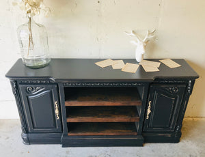 Gorgeous Large Black TV Stand or Buffet