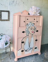 Load image into Gallery viewer, Pretty Hand Painted Chest of Drawers