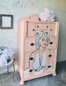 Pretty Hand Painted Chest of Drawers
