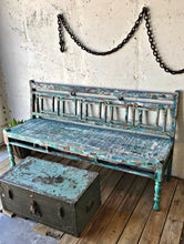 Load image into Gallery viewer, Chippy Coastal Vibe Wood Bench