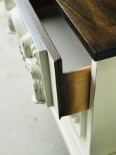 Load image into Gallery viewer, Ornate Vintage Farmhouse Nightstand or End Table Set
