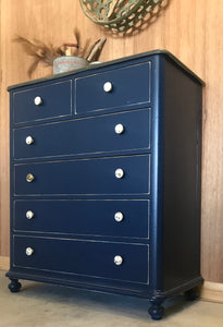 Coastal Navy Chest of Drawers