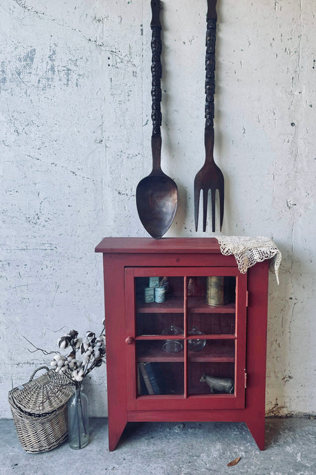 Primitive Accent Display Cabinet