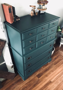 Stunning Vintage Tall Boy Chest of Drawers