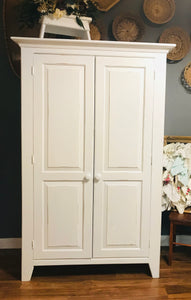 Charming Solid Wood Linen Cabinet