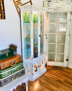 Beautiful Lighted Curio Cabinet