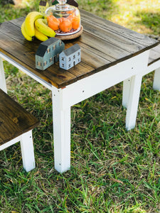 Adorable Mini Farmhouse Toddler Table & Stools