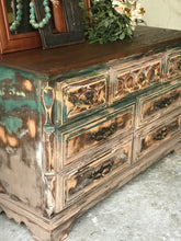 Load image into Gallery viewer, Unique Boho Distressed Long Dresser