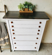 Load image into Gallery viewer, Pretty Modern Farmhouse Chest of Drawers