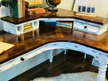 Load image into Gallery viewer, Gorgeous Farmhouse L-Shaped Desk &amp; Chair