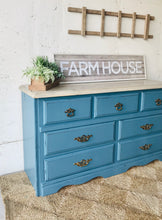 Load image into Gallery viewer, Beautiful Blue Farmhouse Buffet or Dresser