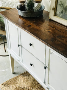 Pretty Farmhouse Buffet or Coffee Bar